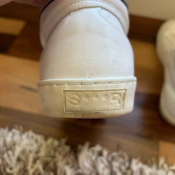 Swear London White Leather High Top Sneakers Size 43 - Picture 8 of 11